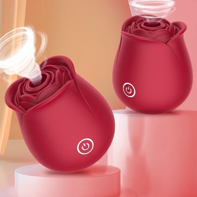 Rose Toys Clitoral Vibrator for Women, Vlatne Sex Stimulator with10 Power Suction, Nipple Teasing Clitoris Masturbating Things for Sexual Pleasure, Vibrating Adult Sex Toy Red