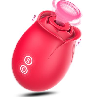 Rose Sex Toy for Women Rose Sucking Vibrator Clitoral Nipple Stimulator with 18 Modes, G spot Dildo Vibrator Rose Sucker Personal Massager for Women Female Couples Adult