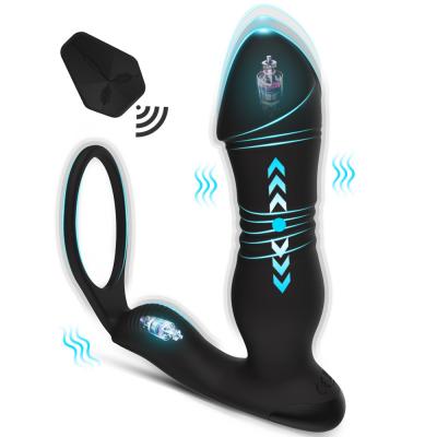 male vestibular anal plug for men masturbator Telescopic vibrating prostate vibrating ring for men