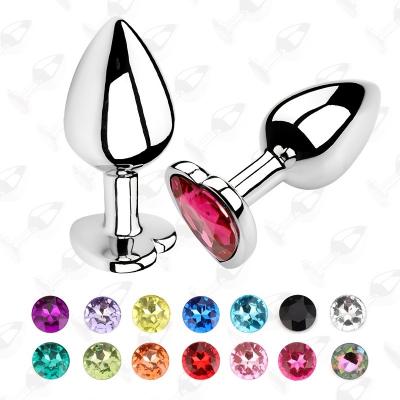 3Pcs Set Luxury Metal Butt Toys Heart Shaped Anal Trainer Jewel Butt Plug Kit S&M Adult Gay Anal Plugs Woman Men Sex Gifts Things for Beginners Couples Large/Medium/Small,Pink