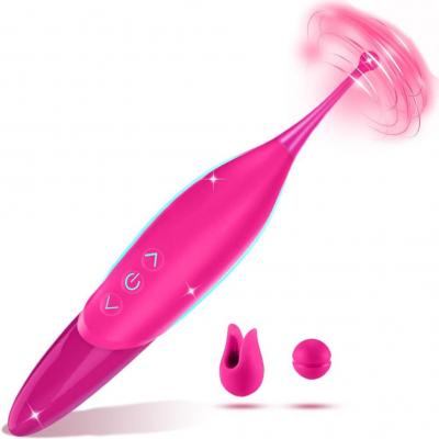 Clitoral Vibrator Sex Stimulator Toy for Women Pleasure, Precision Targeted Nipple Clip Mini Anal Clit Bullet Vibrator with 7 Powerful Vibrations, Rechargeable Quiet Female Adult Toy…